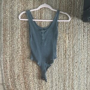 Gray bodysuit